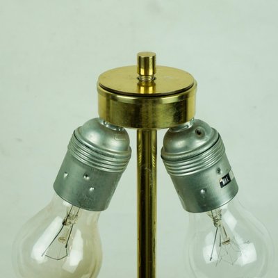 Mid-Century Model 1268 Table Lamp in Brass and Leather by J. T. Kalmar, Austrian-MH-1362819