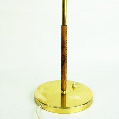 Mid-Century Model 1268 Table Lamp in Brass and Leather by J. T. Kalmar, Austrian-MH-1362819