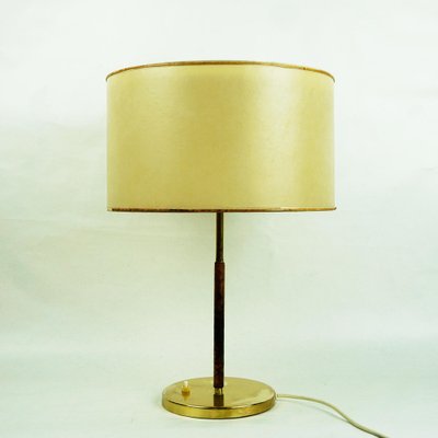 Mid-Century Model 1268 Table Lamp in Brass and Leather by J. T. Kalmar, Austrian-MH-1362819