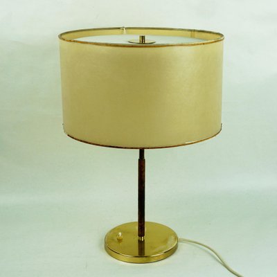 Mid-Century Model 1268 Table Lamp in Brass and Leather by J. T. Kalmar, Austrian-MH-1362819