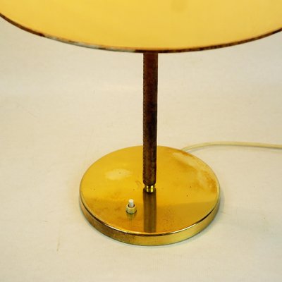 Mid-Century Model 1268 Table Lamp in Brass and Leather by J. T. Kalmar, Austrian-MH-1362819