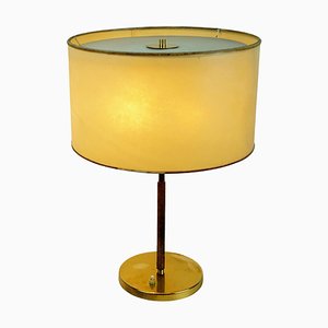 Mid-Century Model 1268 Table Lamp in Brass and Leather by J. T. Kalmar, Austrian-MH-1362819