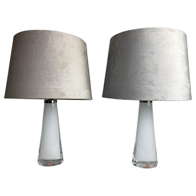 Mid-Century Model 1566 Table Lamps by Carl Fagerlund for Orrefors, Set of 2-UYK-849383