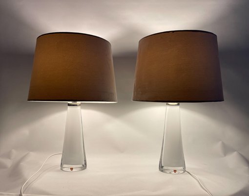 Mid-Century Model 1566 Table Lamps by Carl Fagerlund for Orrefors, Set of 2-UYK-849383