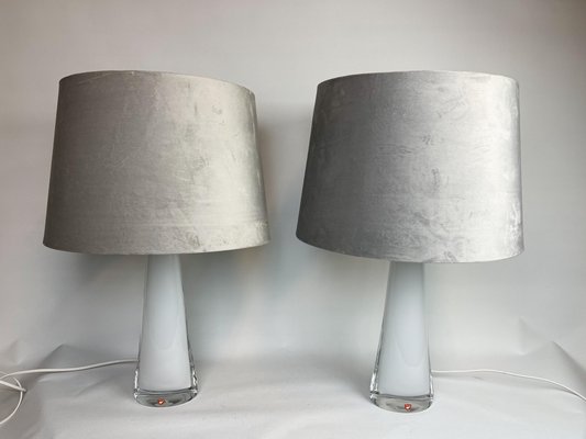 Mid-Century Model 1566 Table Lamps by Carl Fagerlund for Orrefors, Set of 2-UYK-849383