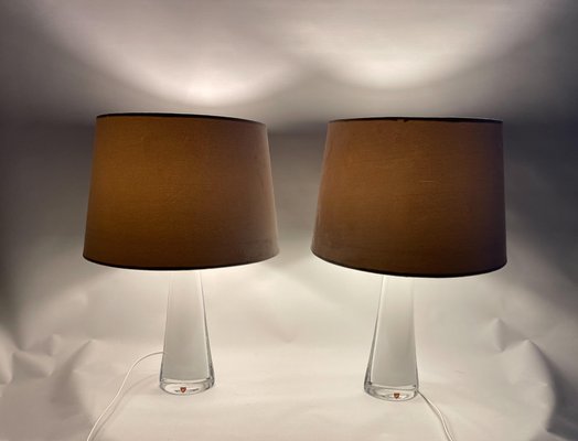 Mid-Century Model 1566 Table Lamps by Carl Fagerlund for Orrefors, Set of 2-UYK-849383