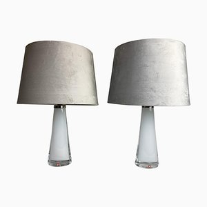 Mid-Century Model 1566 Table Lamps by Carl Fagerlund for Orrefors, Set of 2-UYK-849383