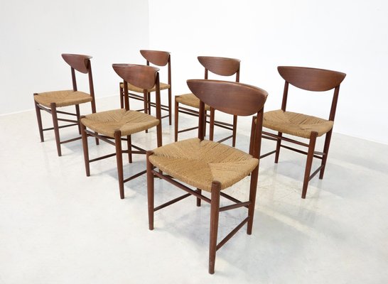 Mid-Century Model 316 Chairs attributed to Peter Hvidt & Orla Mølgaard Nielsen, 1950s, Set of 6-FGA-1817141