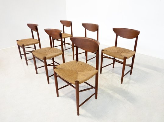 Mid-Century Model 316 Chairs attributed to Peter Hvidt & Orla Mølgaard Nielsen, 1950s, Set of 6-FGA-1817141