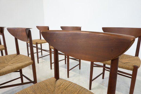 Mid-Century Model 316 Chairs attributed to Peter Hvidt & Orla Mølgaard Nielsen, 1950s, Set of 6-FGA-1817141