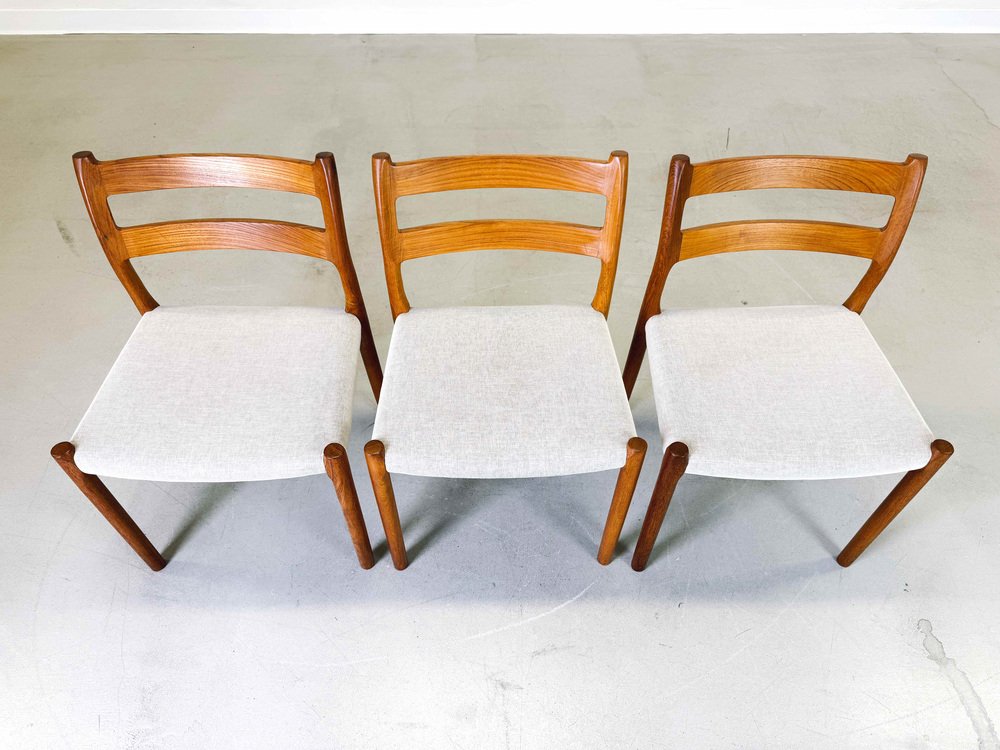 Mid-Century Model 84 Dining Chairs by Niels O Moller J.L. Møllers, 1960s, Set of 3