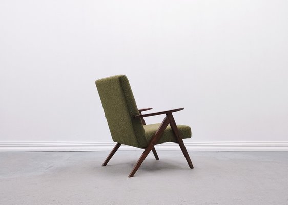 Mid-Century Model B 310 Easy Chair in Green Boucle, 1960s-MTQ-1816887