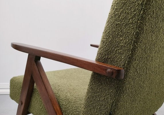 Mid-Century Model B 310 Easy Chair in Green Boucle, 1960s-MTQ-1816887