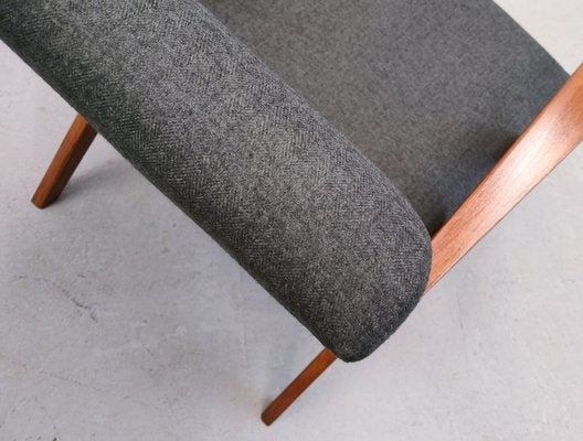 Mid-Century Model B-310 VAR Easy Chair in Dark Grey Tweed, 1960s-MTQ-1812009