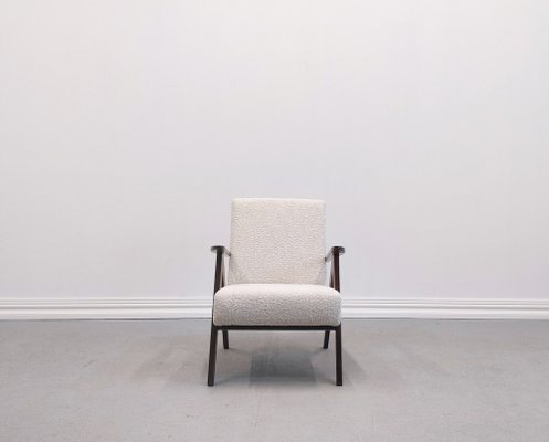 Mid-Century Model B 310 VAR Easy Chair in Ivory Bouclé, 1960s-MTQ-1822976