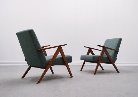 Mid-Century Model B-310 VAR Easy Chair in Sea Tweed, 1960s-MTQ-1812006