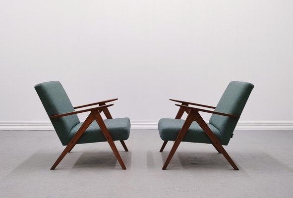 Mid-Century Model B-310 VAR Easy Chair in Sea Tweed, 1960s-MTQ-1812006