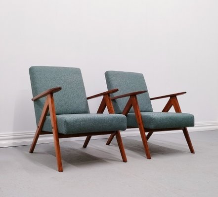 Mid-Century Model B-310 VAR Easy Chair in Sea Tweed, 1960s-MTQ-1812006