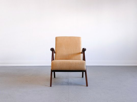 Mid-Century Model B 310 Var Easy Chair in Yellow, 1960s-MTQ-1773633