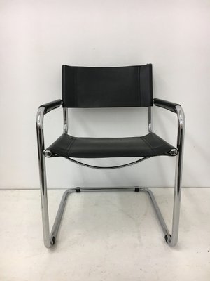 Mid-Century Model Mg5 Leather Chair by Marcel Breuer, 1970s-BGP-1758485