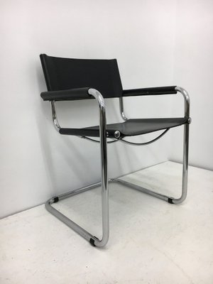 Mid-Century Model Mg5 Leather Chair by Marcel Breuer, 1970s-BGP-1758485