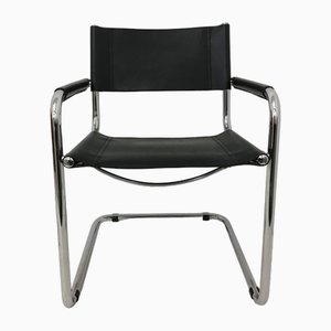 Mid-Century Model Mg5 Leather Chair by Marcel Breuer, 1970s-BGP-1758485