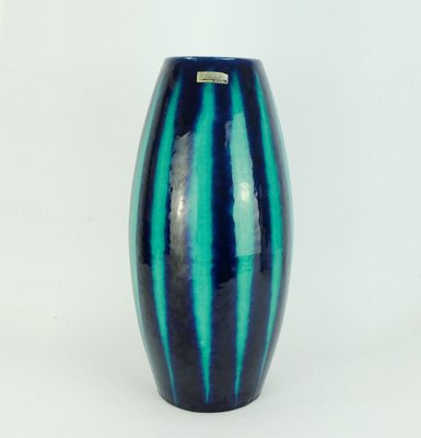 Mid-Century Model No. 248-38 Europ Line Vase in Blue and Emerald Green from Scheurich, 1950s-FH-1406635