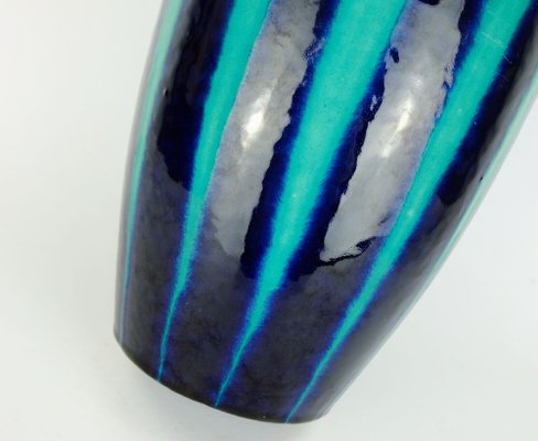 Mid-Century Model No. 248-38 Europ Line Vase in Blue and Emerald Green from Scheurich, 1950s-FH-1406635