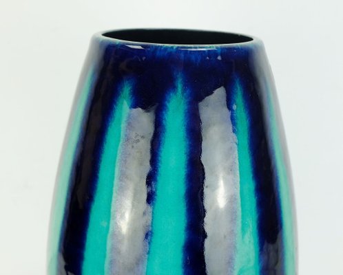 Mid-Century Model No. 248-38 Europ Line Vase in Blue and Emerald Green from Scheurich, 1950s-FH-1406635