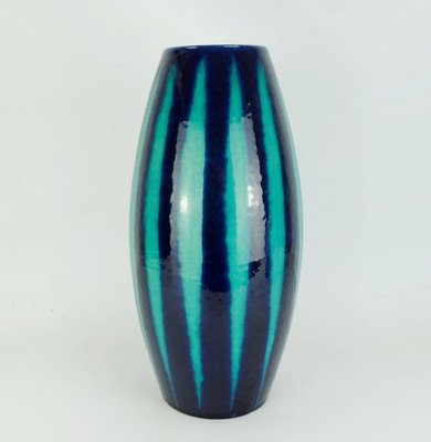 Mid-Century Model No. 248-38 Europ Line Vase in Blue and Emerald Green from Scheurich, 1950s-FH-1406635