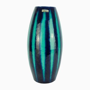 Mid-Century Model No. 248-38 Europ Line Vase in Blue and Emerald Green from Scheurich, 1950s-FH-1406635