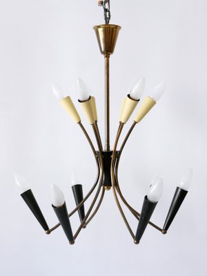 Mid-Century Modern 12-Flamed Sputnik Chandelier, Germany, 1950s-WPT-1742528