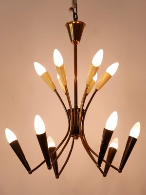 Mid-Century Modern 12-Flamed Sputnik Chandelier, Germany, 1950s-WPT-1742528