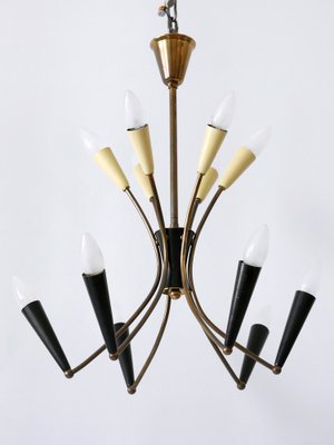 Mid-Century Modern 12-Flamed Sputnik Chandelier, Germany, 1950s-WPT-1742528