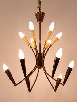 Mid-Century Modern 12-Flamed Sputnik Chandelier, Germany, 1950s-WPT-1742528