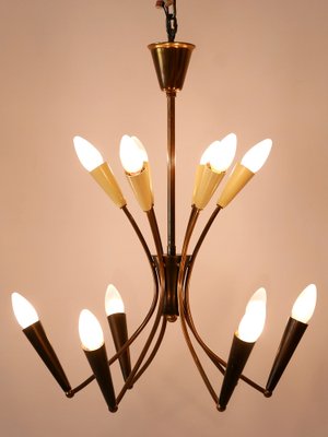 Mid-Century Modern 12-Flamed Sputnik Chandelier, Germany, 1950s-WPT-1742528