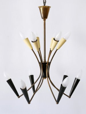 Mid-Century Modern 12-Flamed Sputnik Chandelier, Germany, 1950s-WPT-1742528