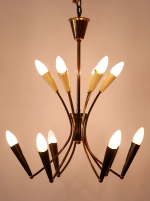 Mid-Century Modern 12-Flamed Sputnik Chandelier, Germany, 1950s-WPT-1742528