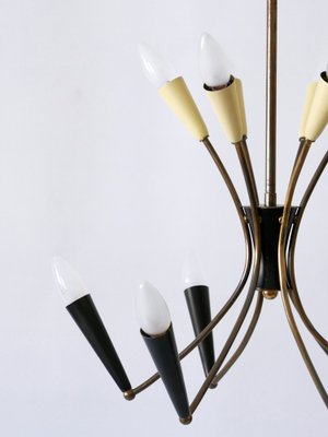 Mid-Century Modern 12-Flamed Sputnik Chandelier, Germany, 1950s-WPT-1742528