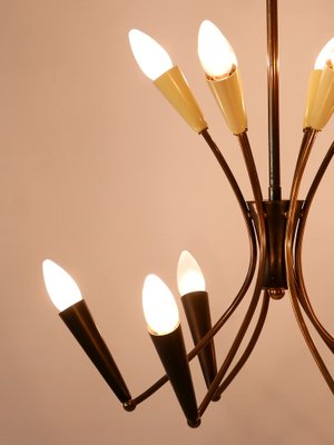 Mid-Century Modern 12-Flamed Sputnik Chandelier, Germany, 1950s-WPT-1742528