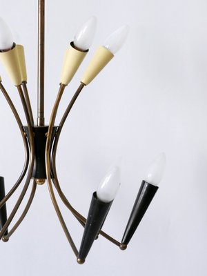 Mid-Century Modern 12-Flamed Sputnik Chandelier, Germany, 1950s-WPT-1742528