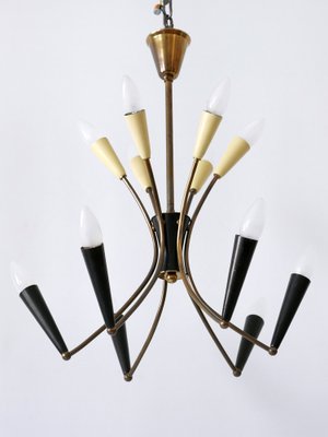 Mid-Century Modern 12-Flamed Sputnik Chandelier, Germany, 1950s-WPT-1742528