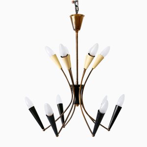 Mid-Century Modern 12-Flamed Sputnik Chandelier, Germany, 1950s-WPT-1742528