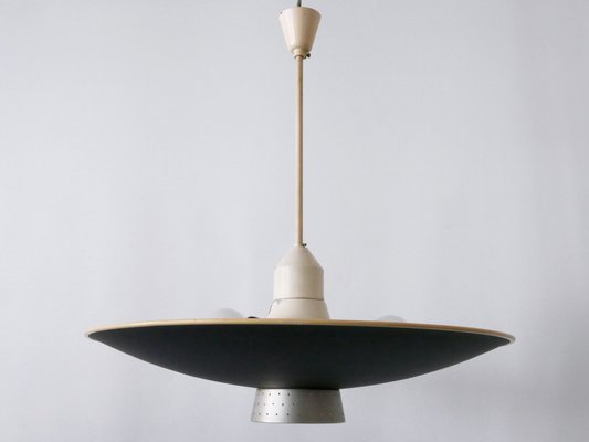 Mid-Century Modern 4-Flamed Dd 39 Pendant Lamp from Philips, Netherlands, 1950s-WPT-1440905