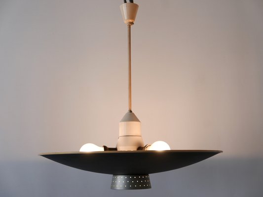 Mid-Century Modern 4-Flamed Dd 39 Pendant Lamp from Philips, Netherlands, 1950s-WPT-1440905