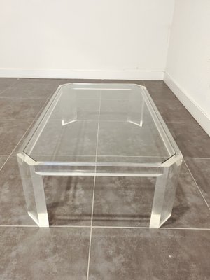 Mid-Century Modern Acrylic Glass & Glass Coffee Table by David Lange, 1970s-LDW-1138852