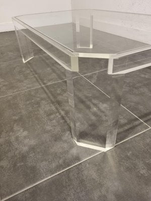 Mid-Century Modern Acrylic Glass & Glass Coffee Table by David Lange, 1970s-LDW-1138852