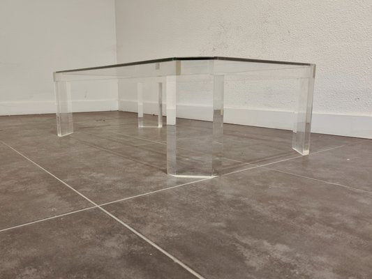 Mid-Century Modern Acrylic Glass & Glass Coffee Table by David Lange, 1970s-LDW-1138852