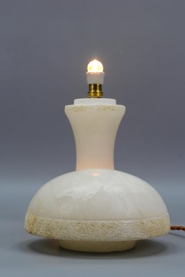 Mid-Century Modern Alabaster Mushroom Lamp, Italy, 1950s-KEG-1230441