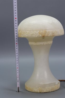 Mid-Century Modern Alabaster Mushroom Lamp, Italy, 1950s-KEG-1230441